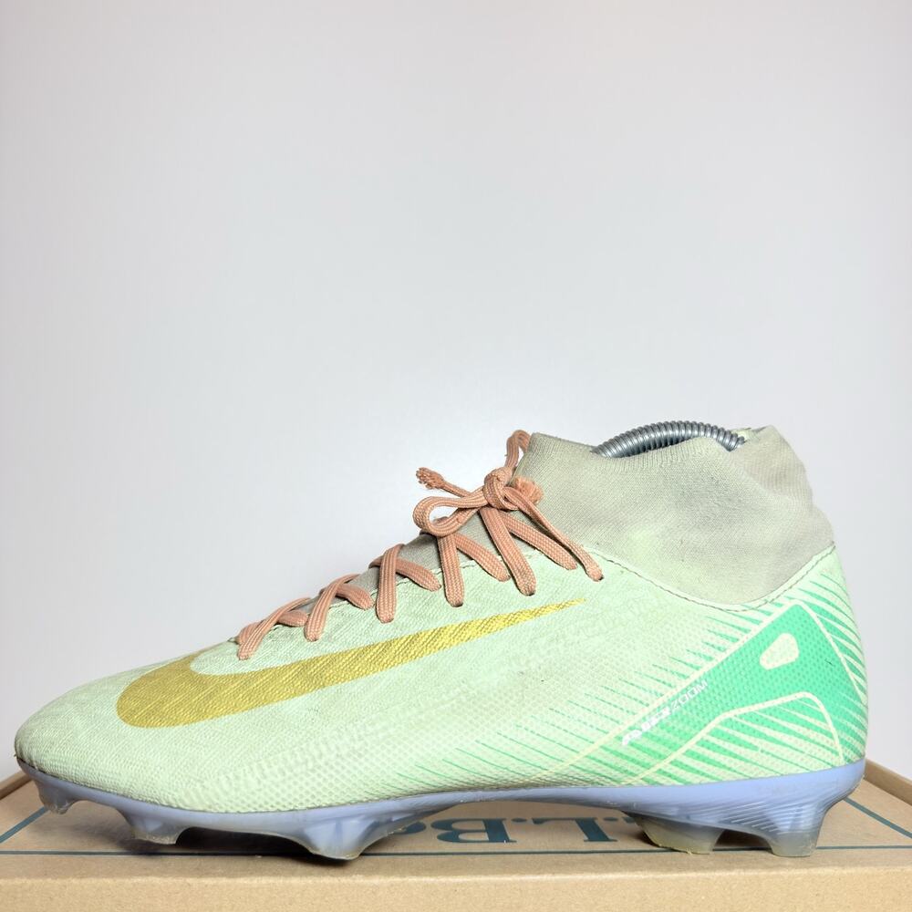 Nike Zoom Mercurial Superfly 9 Academy FG Soccer Cleats Mint Green Mens Size 6.5